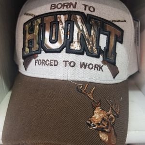2/$45 Born to Hunt Mens Embroidered Cap